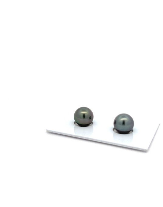 9mm+ fine  grade Tahitian Black pearl, French Polynesia  