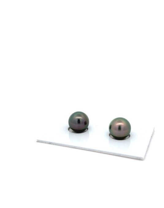 9mm+ fine  grade Tahitian Black pearl, French Polynesia  