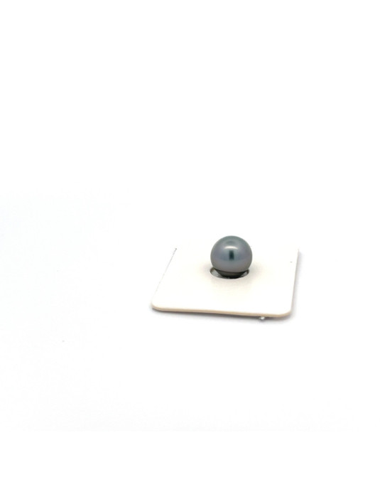 9.74mm Tahitian Black pearl , origin French Polynesia   , fine  grade