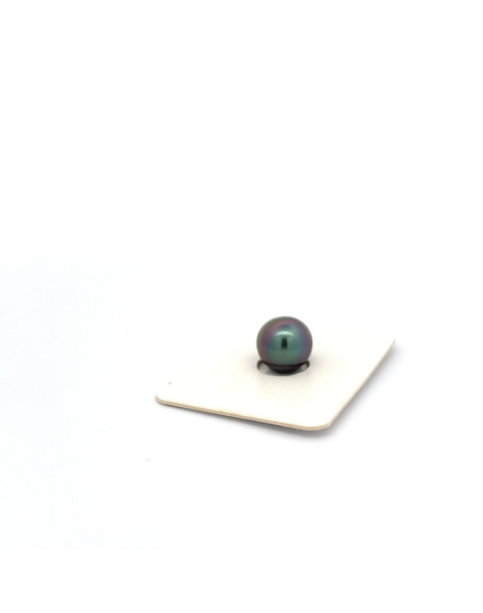 9.85mm Tahitian Black pearl , origin French Polynesia   , jewel  grade