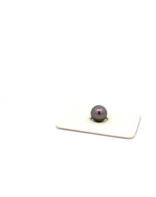 6mm+ fine  grade Tahitian Black pearl, French Polynesia  