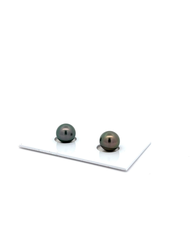 6mm+ fine  grade Tahitian Black pearl, French Polynesia  