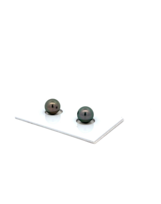 6mm+ fine  grade Tahitian Black pearl, French Polynesia  