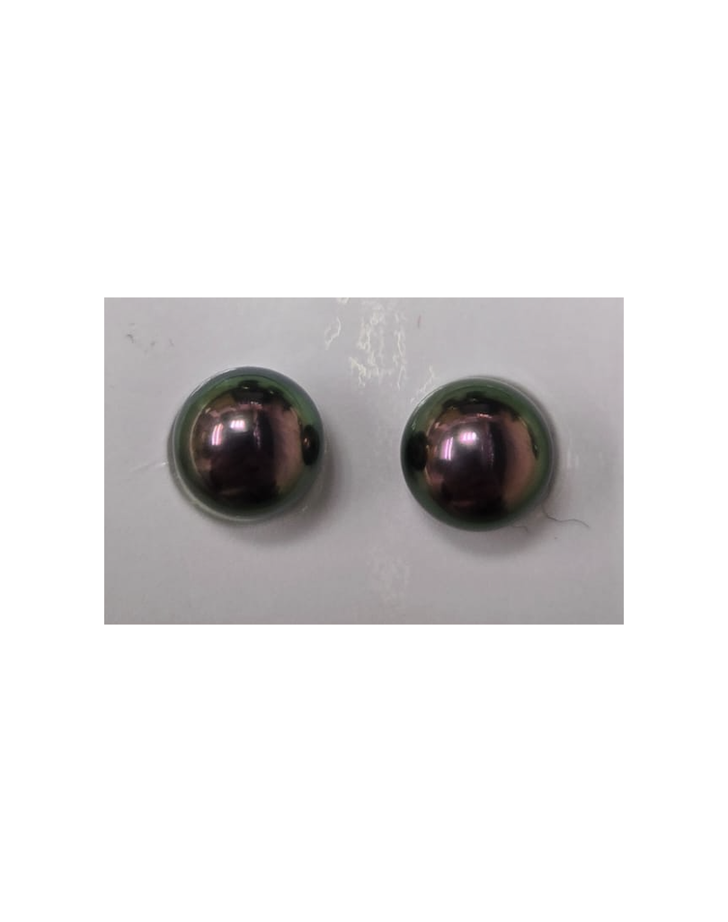 9mm+ gem  grade Tahitian Black pearl, French Polynesia  