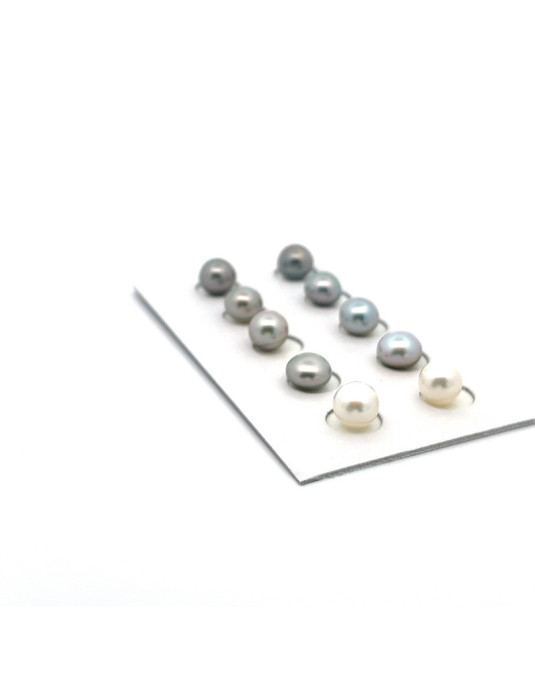 6mm+ gem  grade Tahitian Black pearl, French Polynesia  