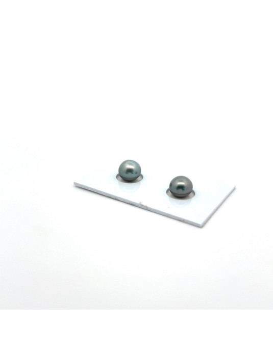 6mm+ gem  grade Tahitian Black pearl, French Polynesia  