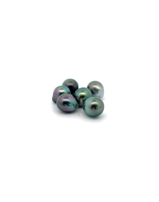 9mm+ fine  grade Tahitian Black pearl, French Polynesia  