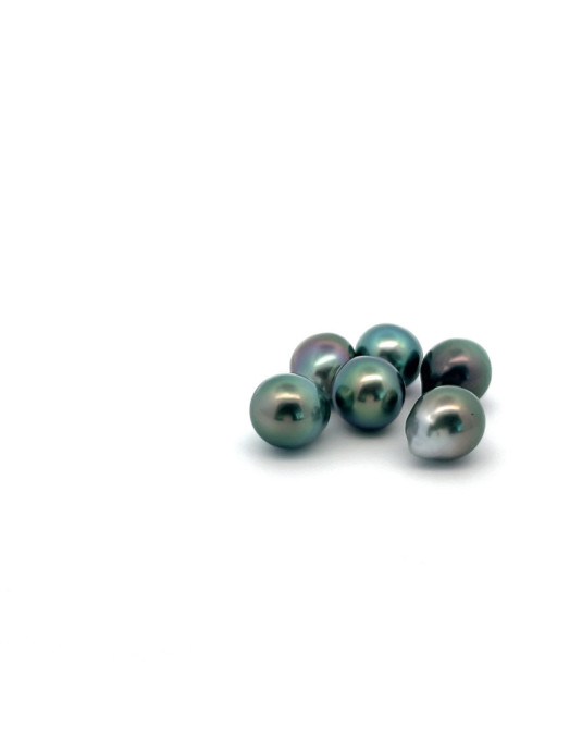 10-11mm Tahitian Black pearl , origin French Polynesia   , fine  grade
