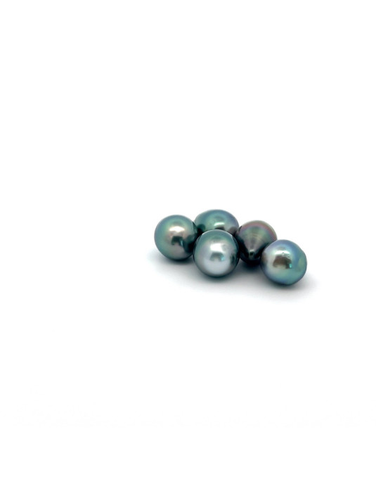 10-11mm Tahitian Black pearl , origin French Polynesia   , fine  grade