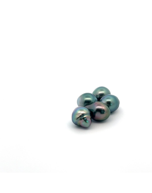 9mm+ fine  grade Tahitian Black pearl, French Polynesia  