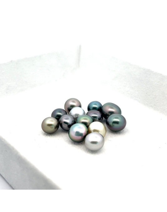 8-10mm Tahitian Black pearl , origin French Polynesia   , gem  grade