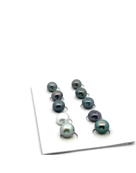 7-7.5mm Tahitian Black pearl , origin French Polynesia   , gem  grade