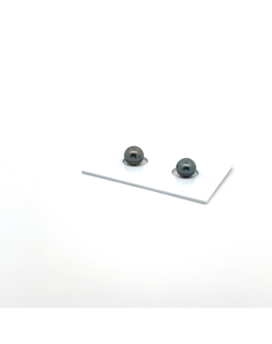 7.76/7.70mm Tahitian Black pearl , origin French Polynesia   , gem  grade