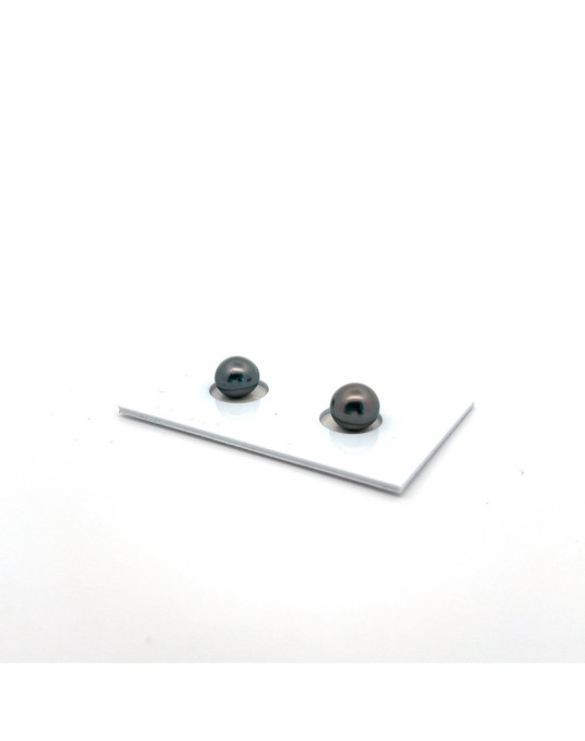 7.76/7.70mm Tahitian Black pearl , origin French Polynesia   , gem  grade