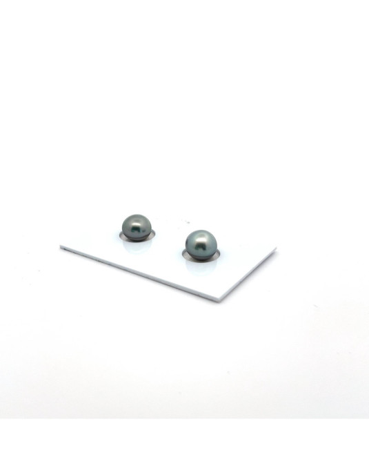 6mm+ gem  grade Tahitian Black pearl, French Polynesia  