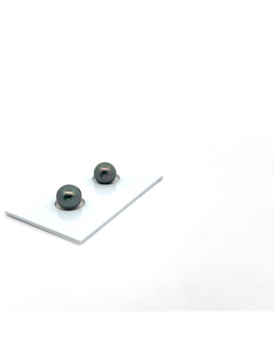 6mm+ gem  grade Tahitian Black pearl, French Polynesia  