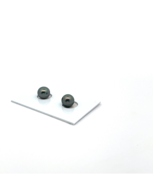 8.21/8.47mm Tahitian Black pearl , origin French Polynesia   , gem  grade