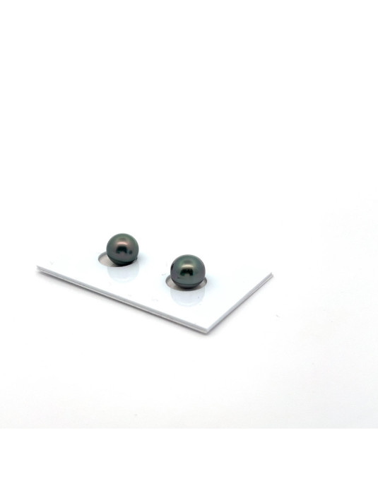 6mm+ gem  grade Tahitian Black pearl, French Polynesia  