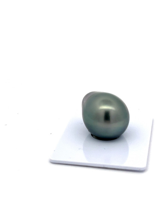 15.4mm Tahitian Black pearl , origin French Polynesia   , fine  grade