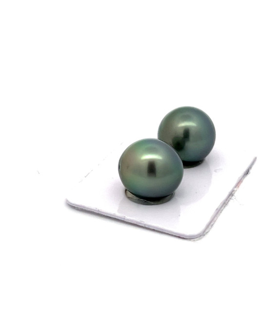 12.79/13.01mm Tahitian Black pearl , origin French Polynesia   , fine  grade