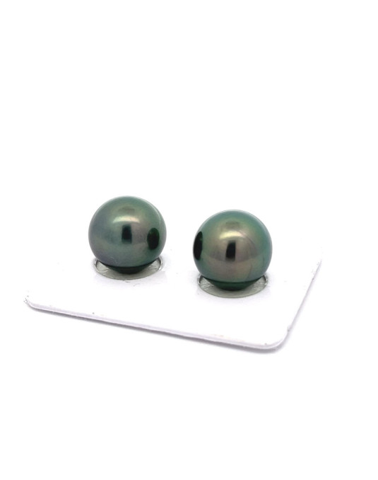9mm+ fine  grade Tahitian Black pearl, French Polynesia  