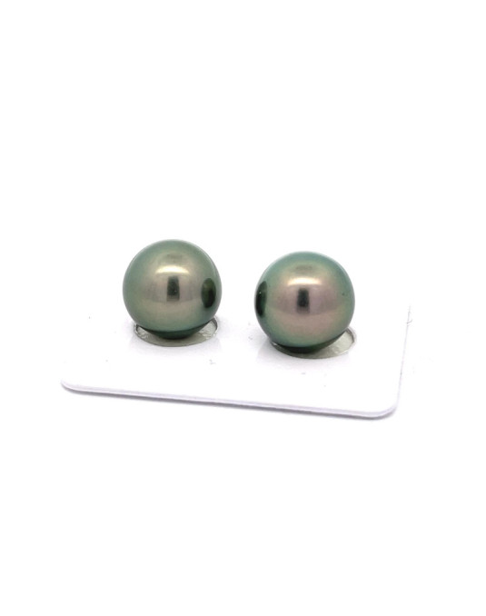 12mm+ fine  grade Tahitian Black pearl, French Polynesia  