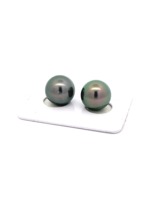 11.57/11.49mm Tahitian Black pearl , origin French Polynesia   , fine  grade