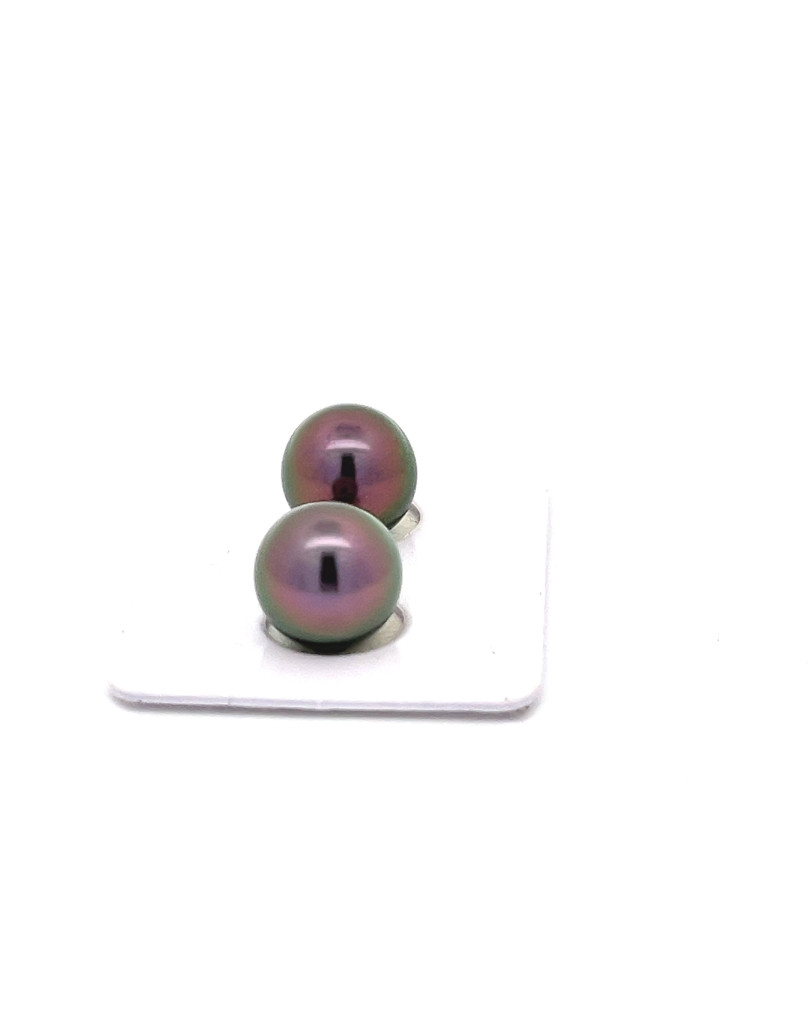9mm+ fine  grade Tahitian Black pearl, French Polynesia  