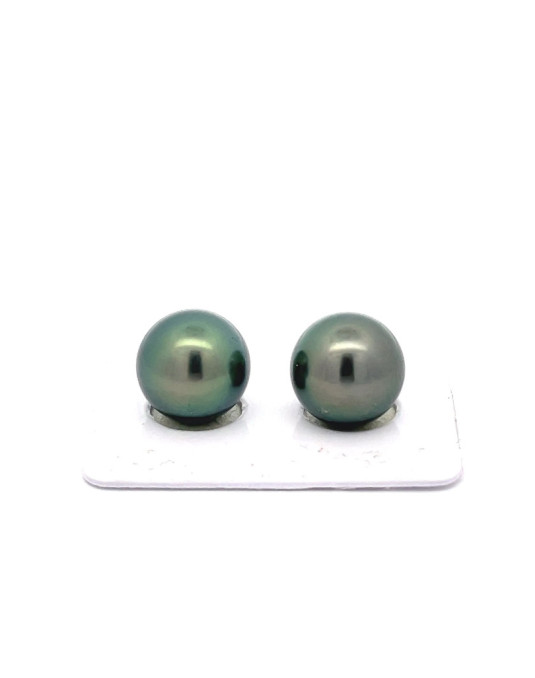 12.38/12.35mm Tahitian Black pearl , origin French Polynesia   , fine  grade