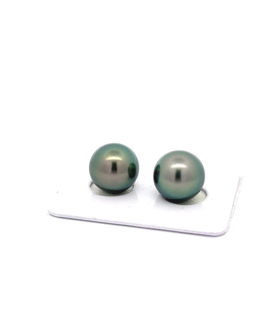 9mm+ fine  grade Tahitian Black pearl, French Polynesia  