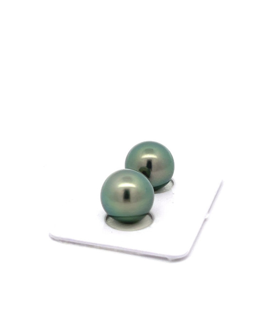 9mm+ fine  grade Tahitian Black pearl, French Polynesia  