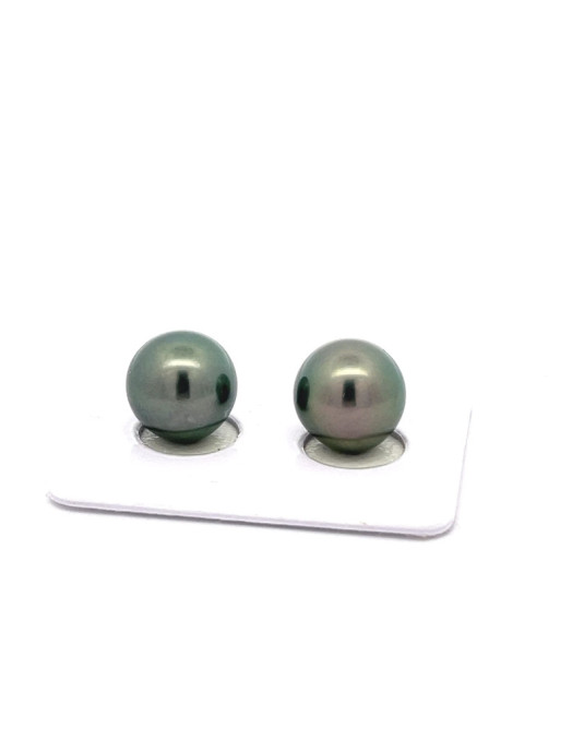 9mm+ fine  grade Tahitian Black pearl, French Polynesia  