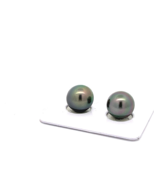 10.73/10.68mm Tahitian Black pearl , origin French Polynesia   , fine  grade