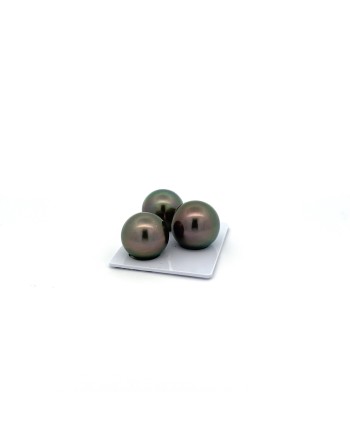 16.23/15.13/15.22mm Tahitian Black pearl , origin French Polynesia   , fine  grade