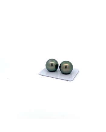 15mm+ fine  grade Tahitian Black pearl, French Polynesia  