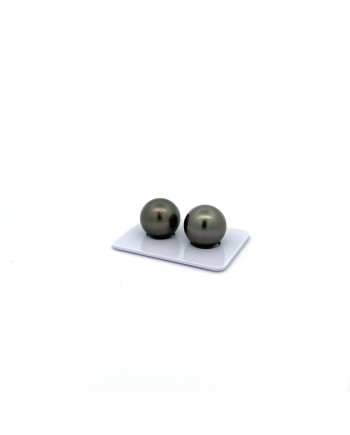 14.24/14.07mm Tahitian Black pearl , origin French Polynesia   , fine  grade