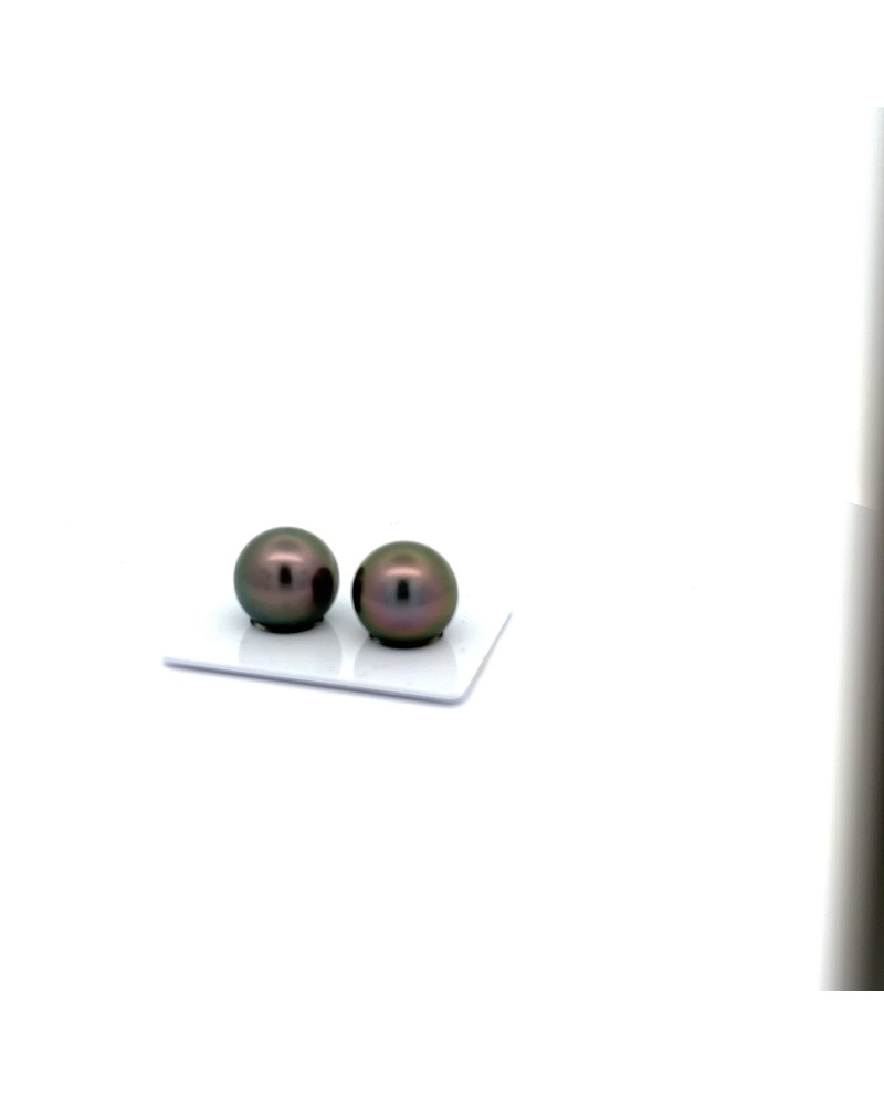 12mm+ fine  grade Tahitian Black pearl, French Polynesia  