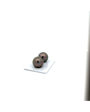 14.20/14.14mm Tahitian Black pearl , origin French Polynesia   , fine  grade