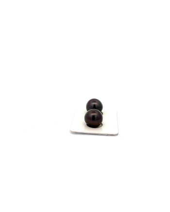 12.05/12.05mm Tahitian Black pearl , origin French Polynesia   , fine  grade