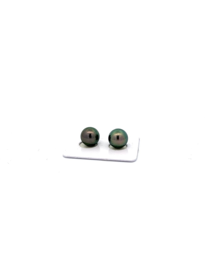 10.96/10.89mm Tahitian Black pearl , origin French Polynesia   , jewel  grade