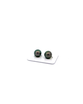 10.96/10.89mm Tahitian Black pearl , origin French Polynesia   , jewel  grade