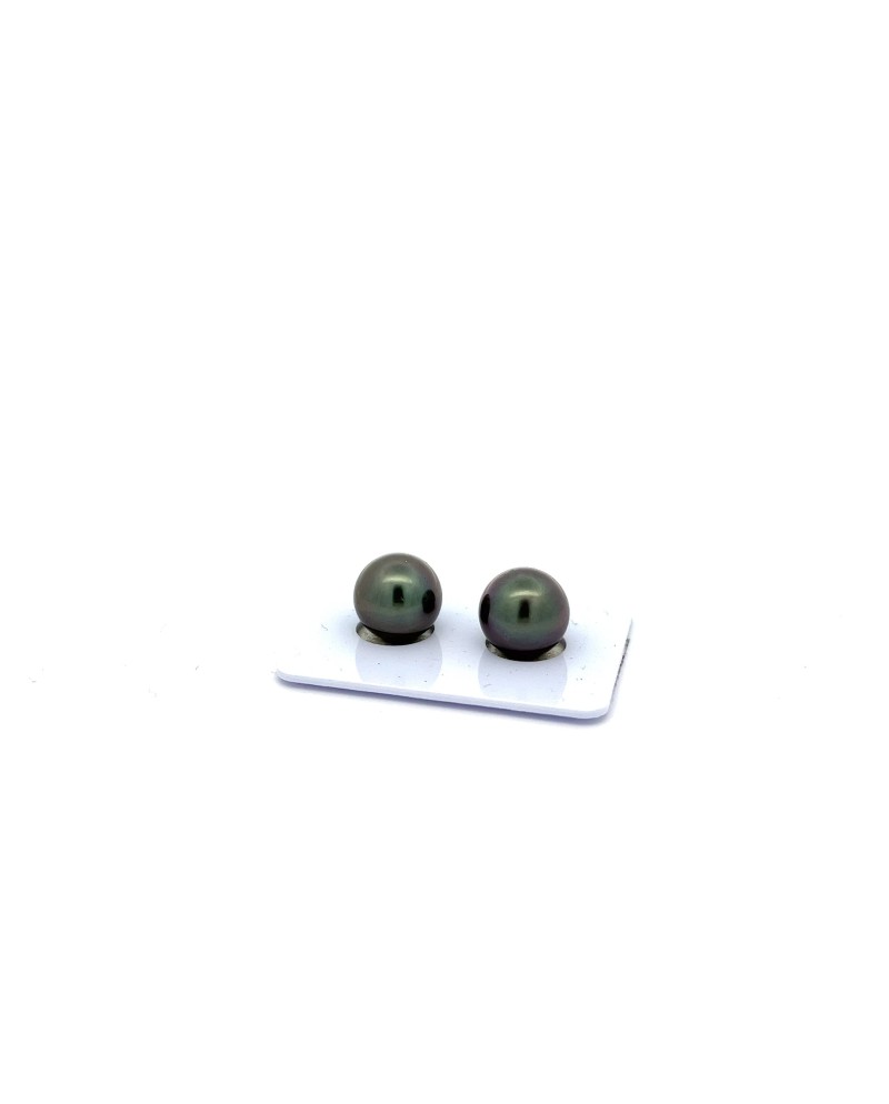 9mm+ jewel  grade Tahitian Black pearl, French Polynesia  