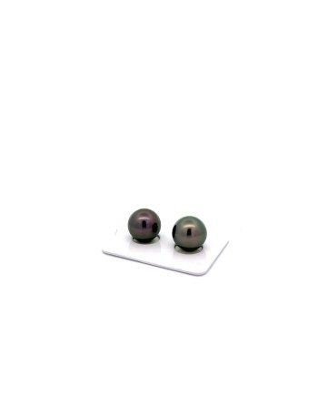 12mm+ fine  grade Tahitian Black pearl, French Polynesia  