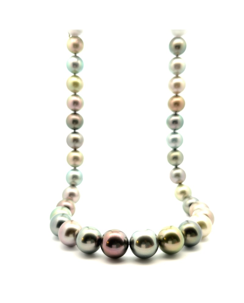 13.02-15.47mm Tahitian Black pearl , origin French Polynesia   , fine  grade